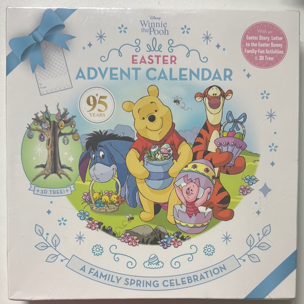 Disney Winnie the Pooh Easter Advent Calendar - Blue and Yellow - Picture 2 of 5